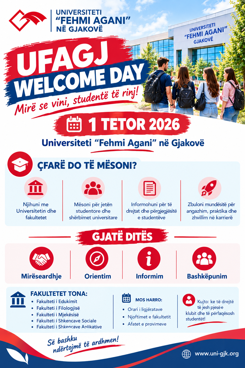 Mirë se vini, studentë të rinj 2026/2027!